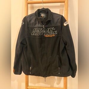 Harley-Davidson Black and Orange Jacket